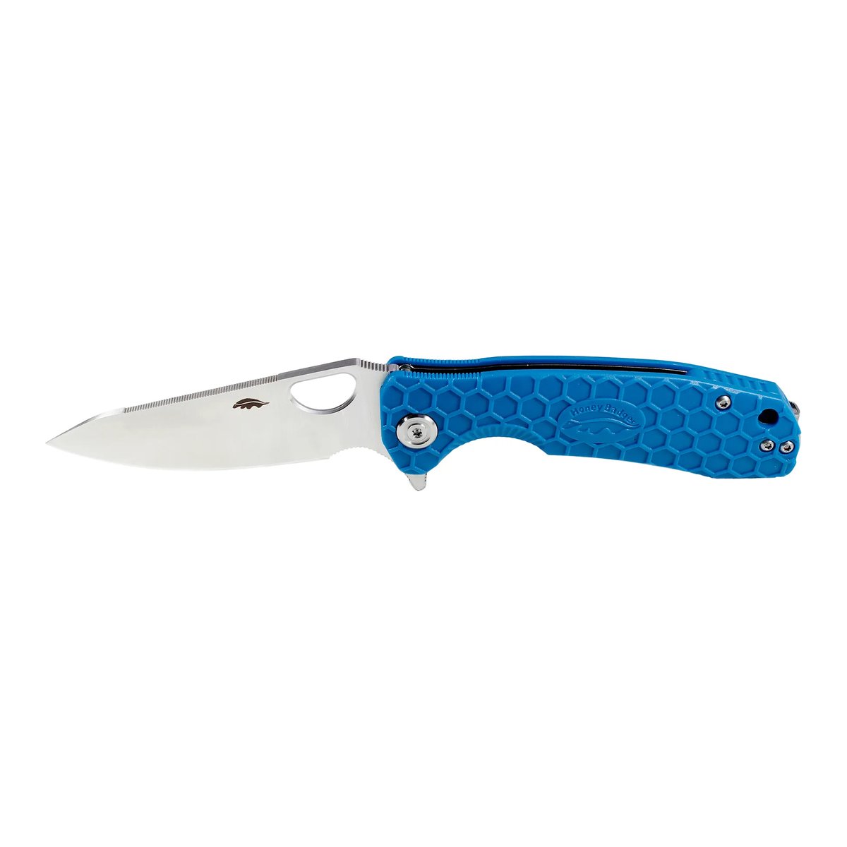 Honey Badger Leaf Medium Folding Knife D2 – Blue