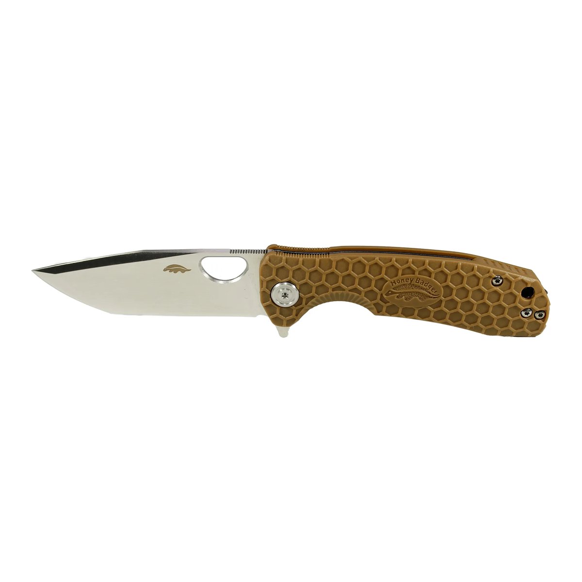 Honey Badger Tanto Large Folding Knife D2 – Tan