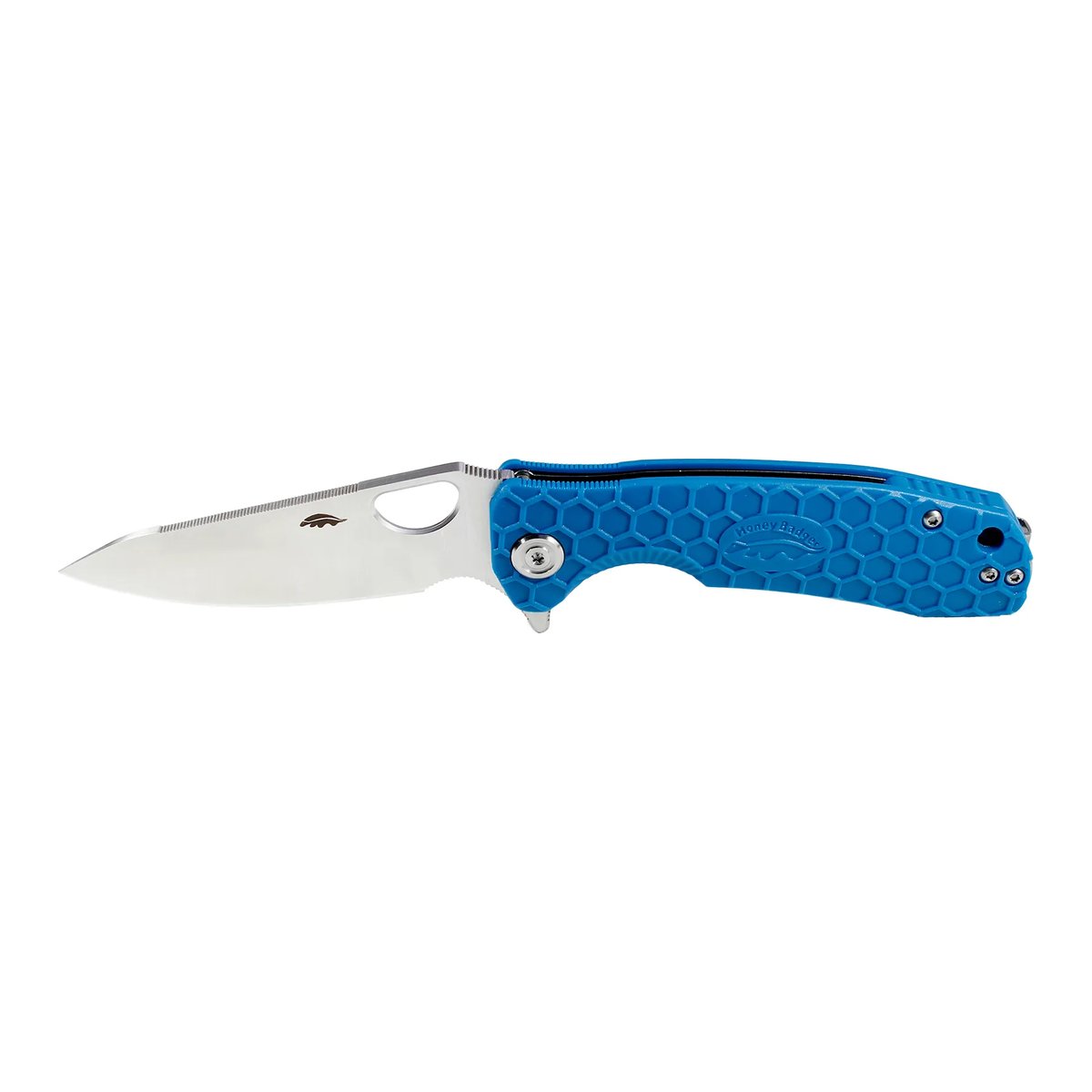 Honey Badger Leaf Small Folding Knife 14C28N – Blue