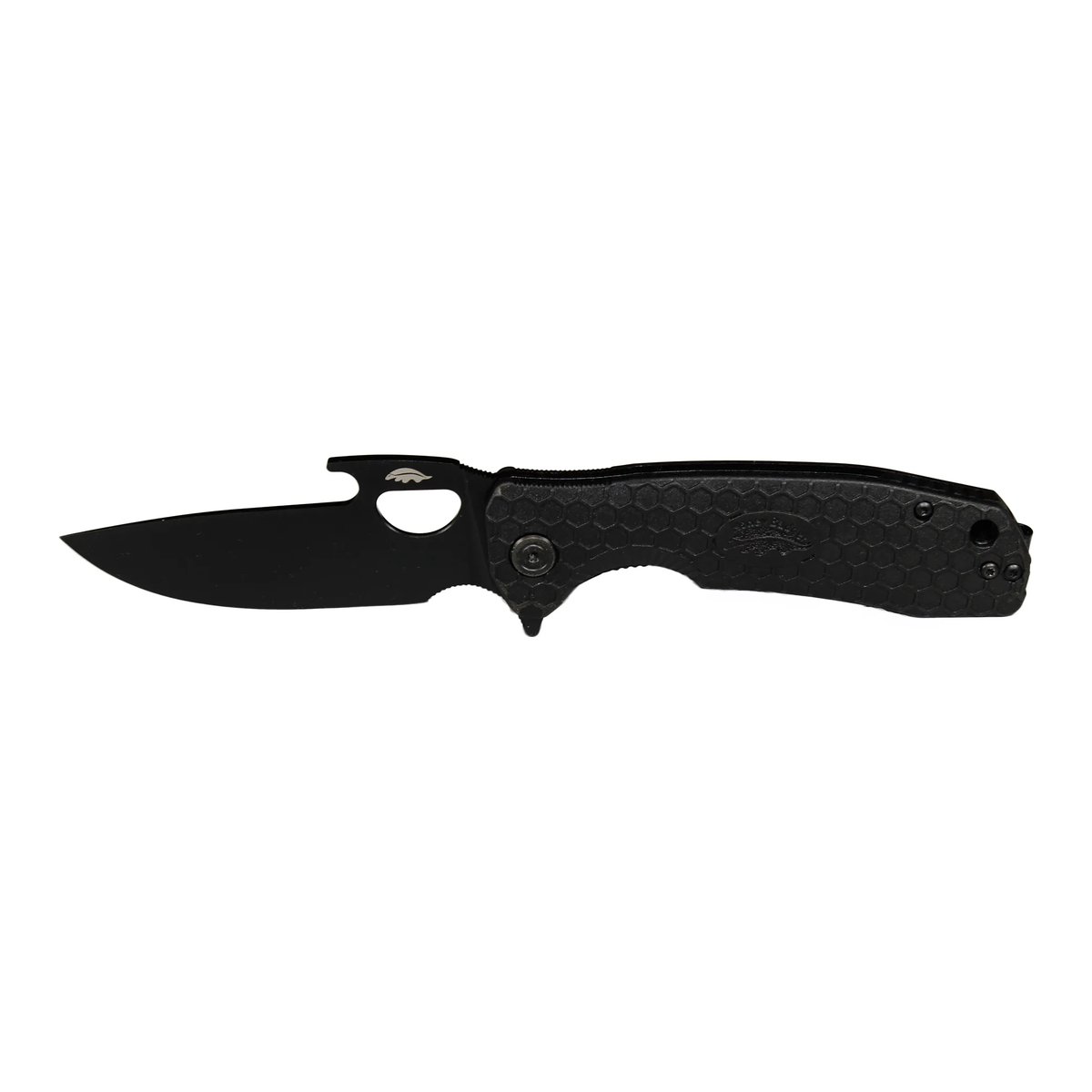 Honey Badger Opener 14C28N Black PVD Large Folding Knife – Black