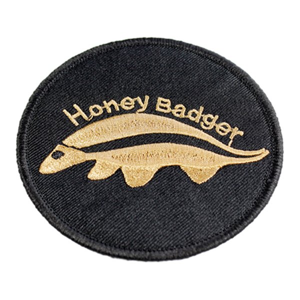 Honey Badger Embroidered Patch 8 cm with Velcro Backing
