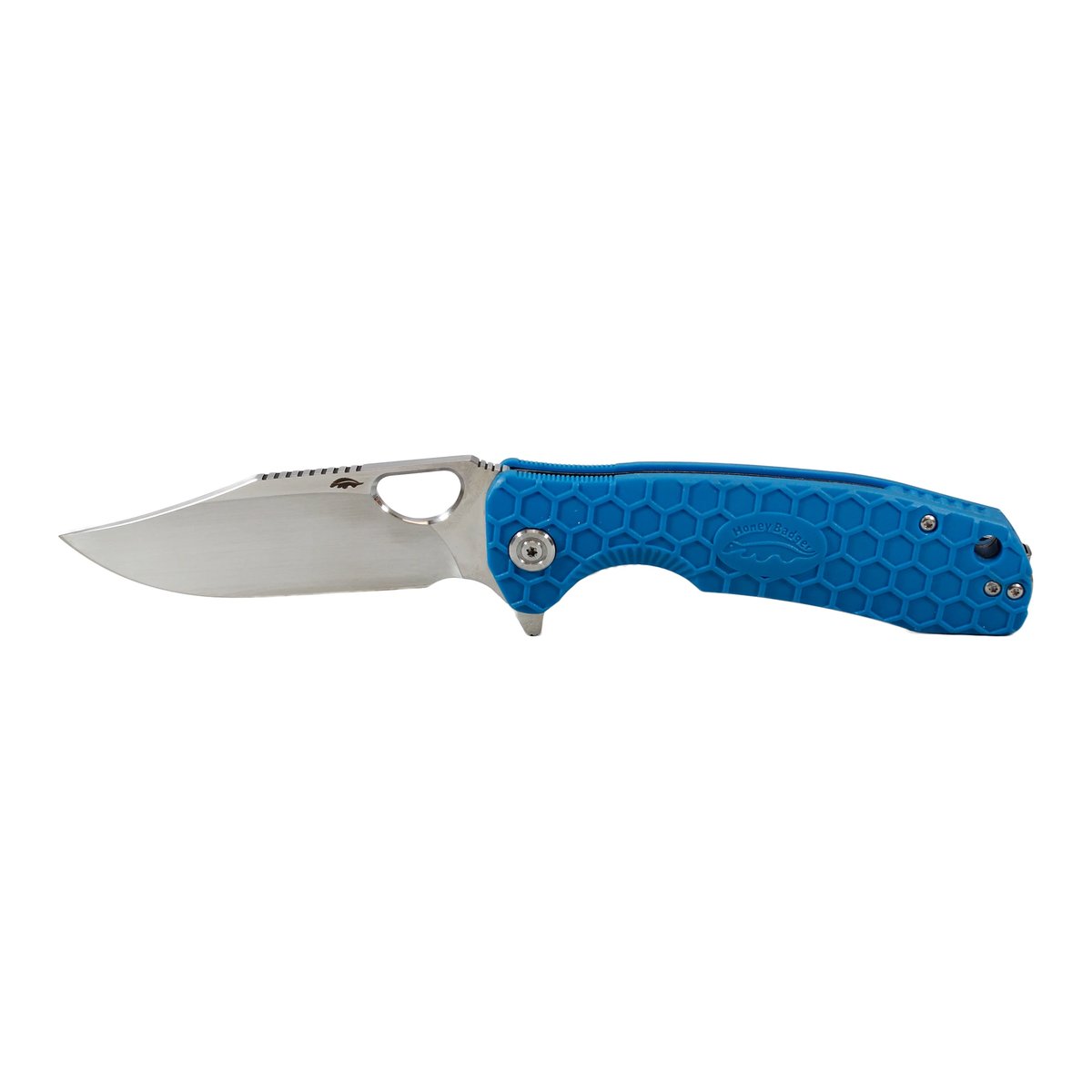 Honey Badger Clip Point 8Cr13MoV Large Folding Knife – Blue