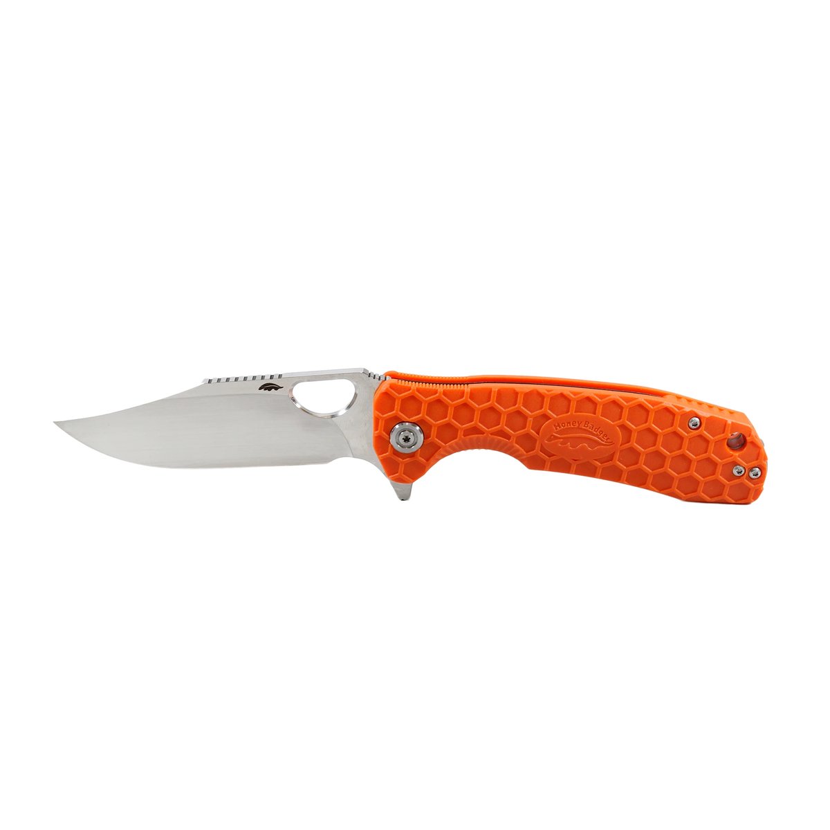 Honey Badger Clip Point 14C28N Medium Folding Knife – Orange
