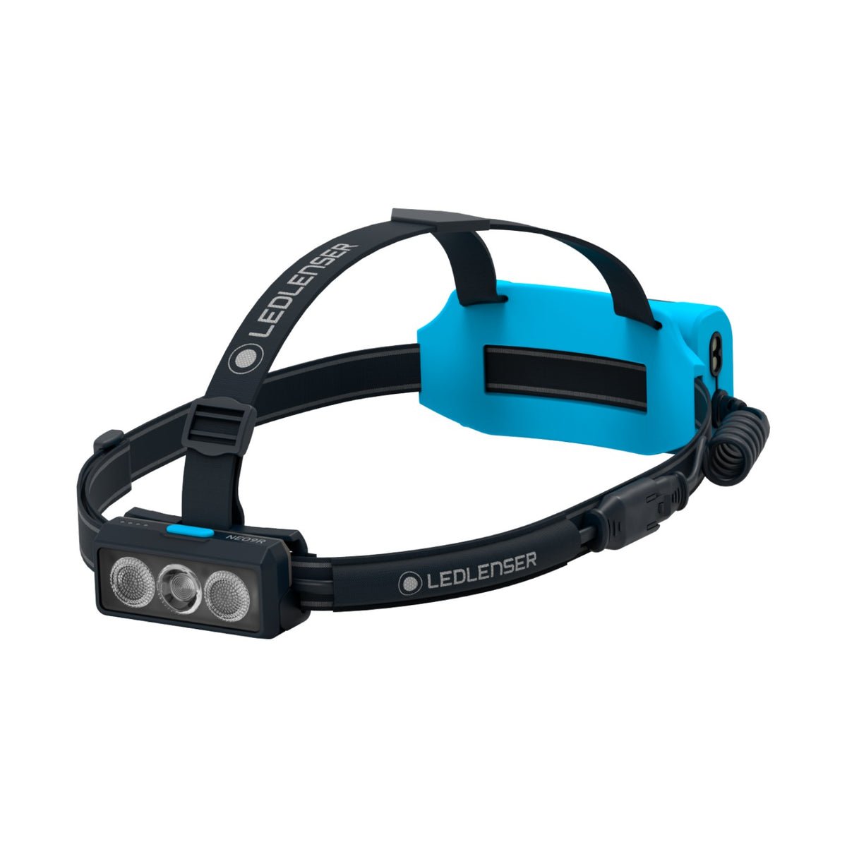Ledlenser NEO9R Rechargeable Trail Running Headlamp – Black/Blue