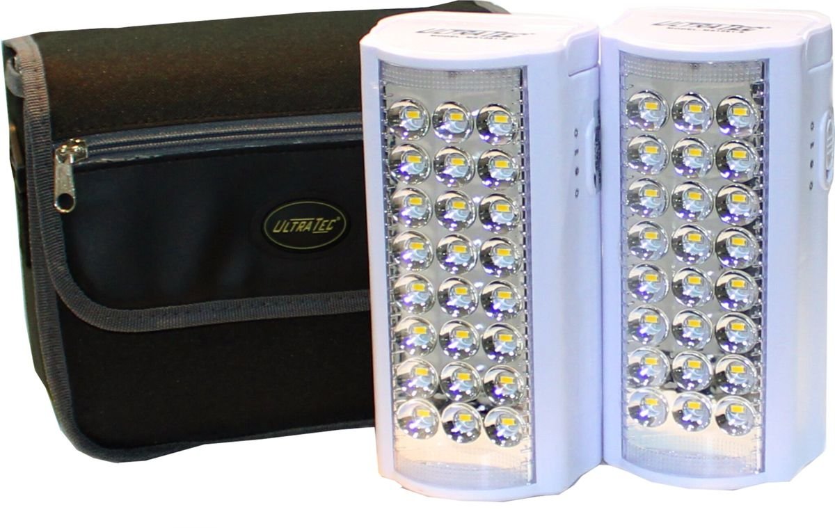 Ultratec Back-Up 800 Lumen LED Lantern with Power Bank – Twin Pack