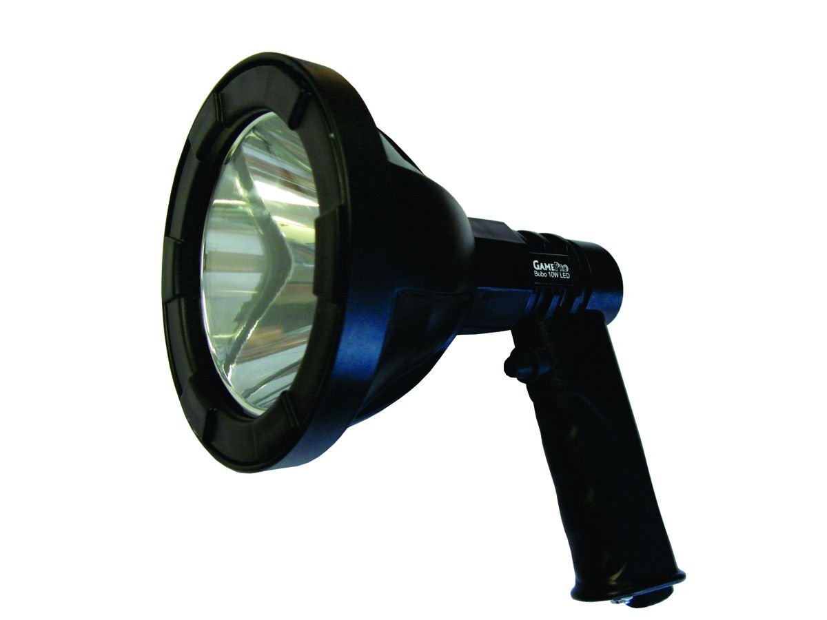 GamePro Bubo 10W Rechargeable LED Spotlight 600 Lumens with Bag & Red Lens