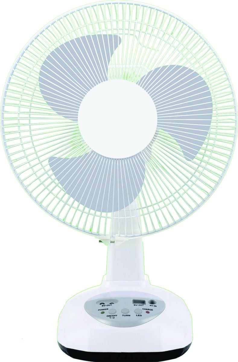 Ultratec Monsoon AC/DC 2-Speed Oscillating Fan with LED Emergency Light