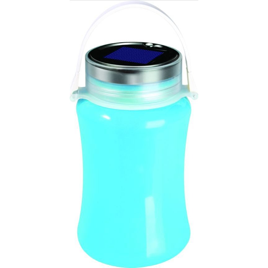 Ultratec SLS Solar LED Silicone Waterproof Bottle Lantern – Blue