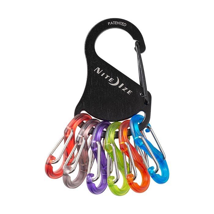 Nite Ize KeyRack S-Biner Key Organiser – Black / Assorted