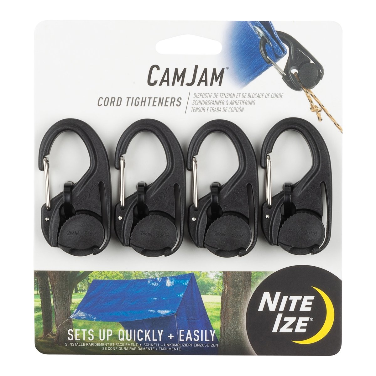 Nite Ize CamJam Cord Tightener – 4 Pack