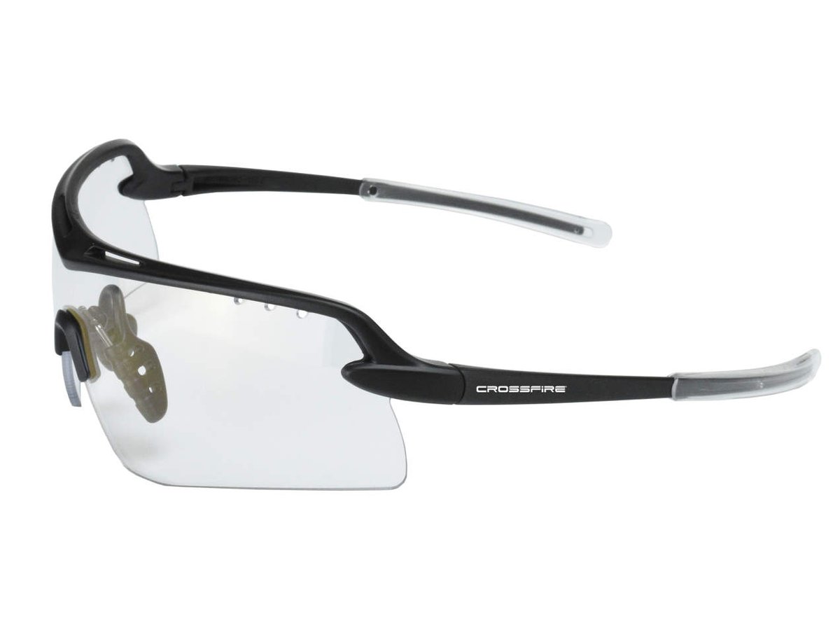 Radians Crossfire Doubleshot Shooting Glasses – Matt Black / Clear