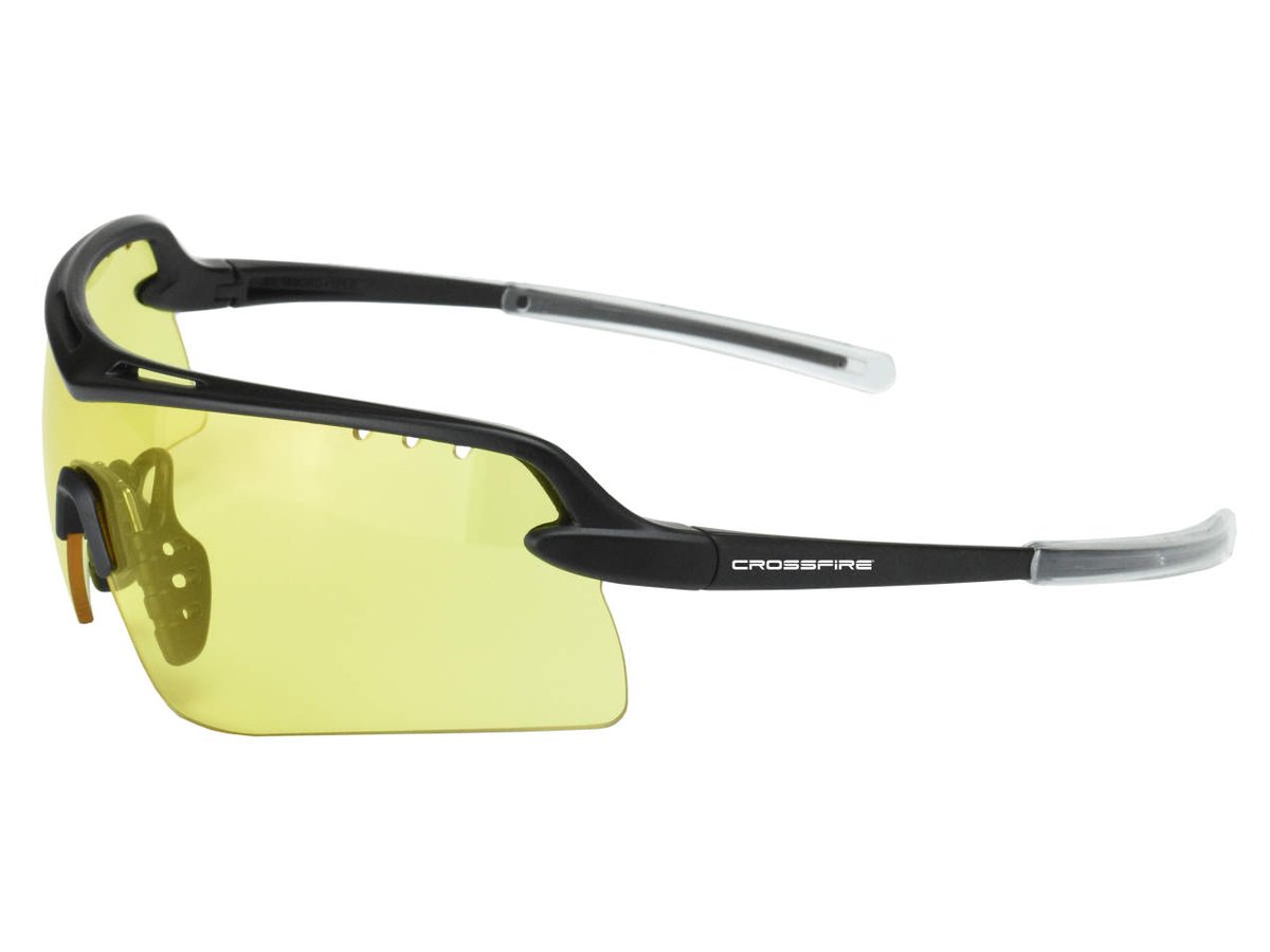Radians Crossfire Doubleshot Shooting Glasses – Matt Black / Amber