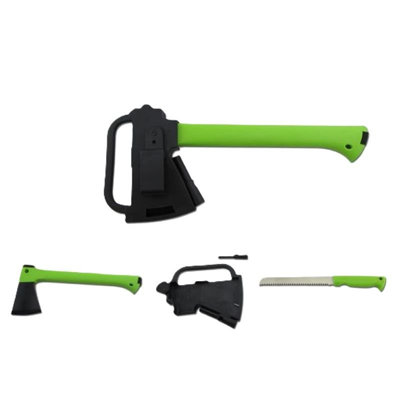 Ultraedge Ultra-Edge 352 mm Axe & Saw Set with Sheath and Fire Starter – Green
