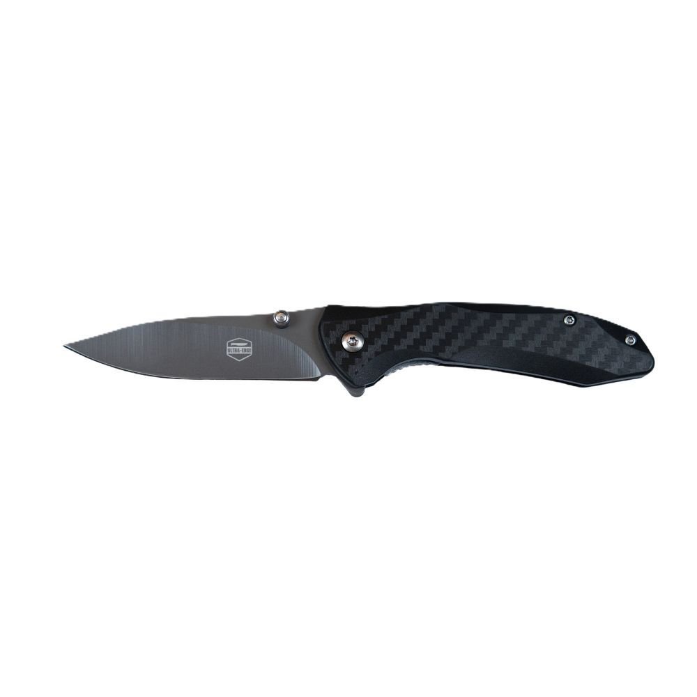Ultraedge Ultra-Edge Liner Lock Folding Knife – Titanium-Coated Blade, Black Handle
