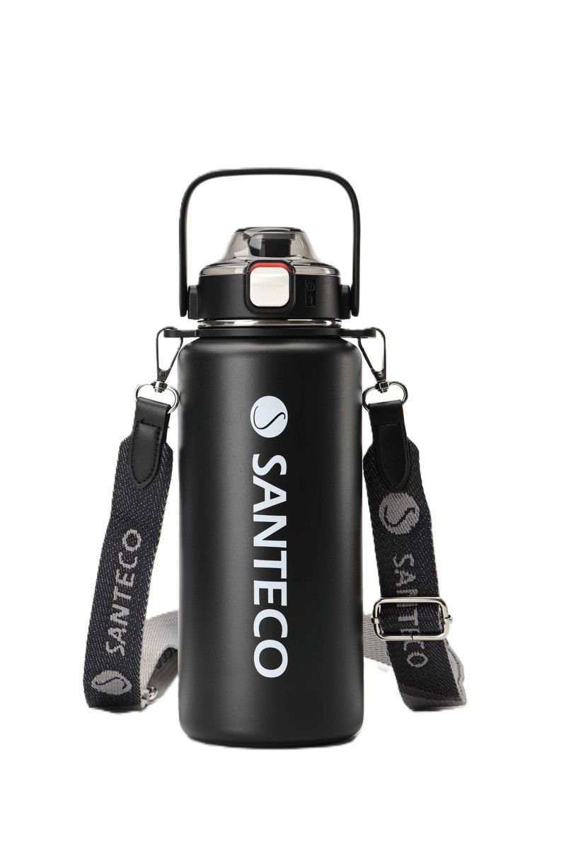 Santeco Erie 2-in-1 Insulated Sports Bottle 1200 ml – Carbon Black