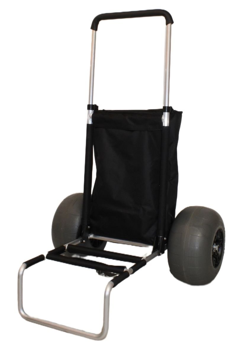 Surviva 2-Wheel Beach Trolley with Balloon Wheels