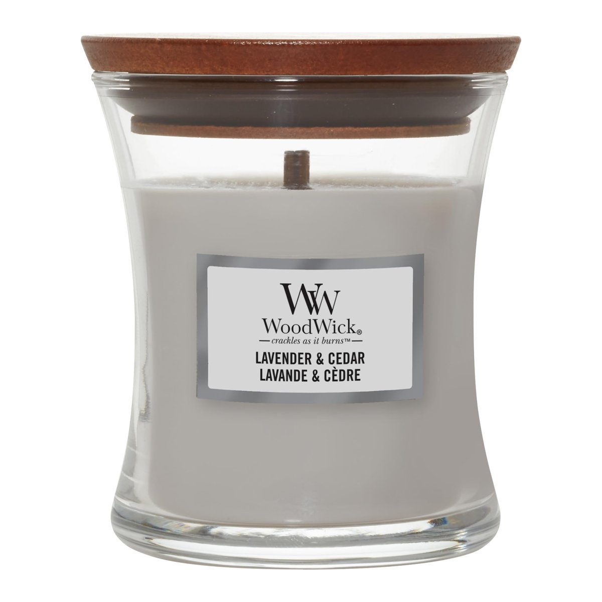WoodWick Mini Hourglass Candle – Lavender & Cedar