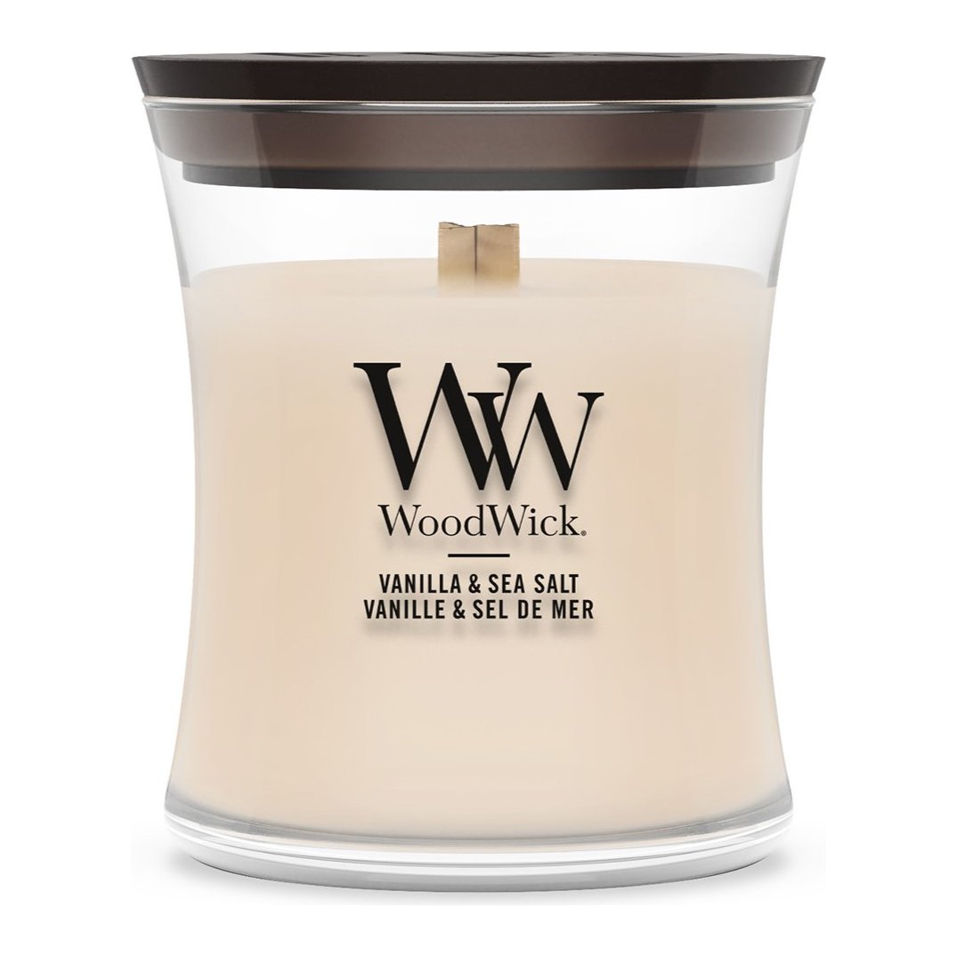 WoodWick Mini Hourglass Candle – Vanilla & Sea Salt