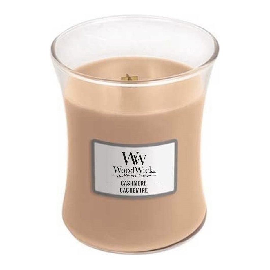 WoodWick Medium Hourglass Candle – Cashmere