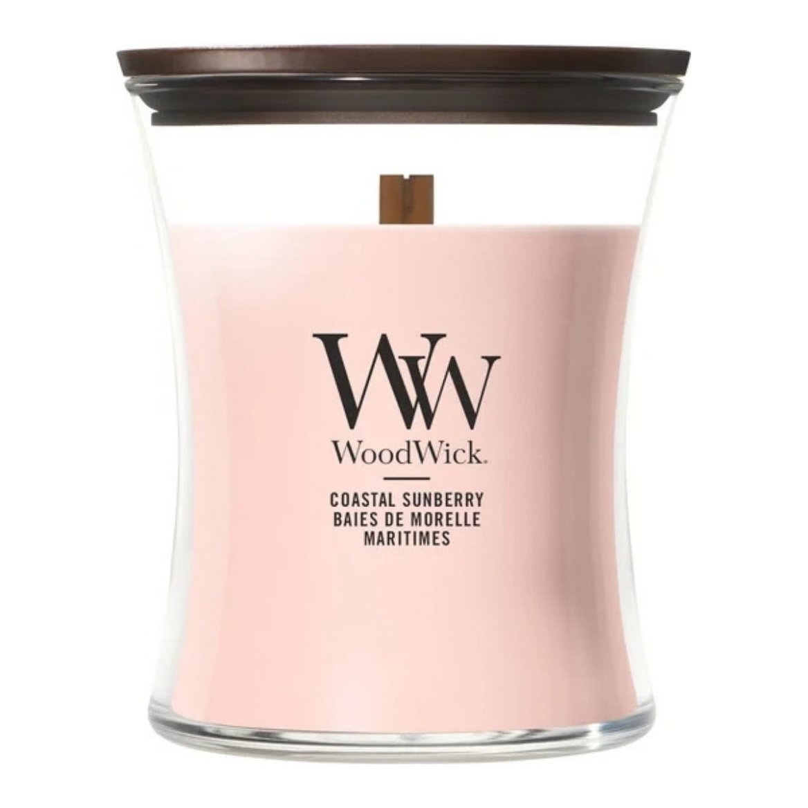 WoodWick Medium Hourglass Candle – Coastal Sunberry