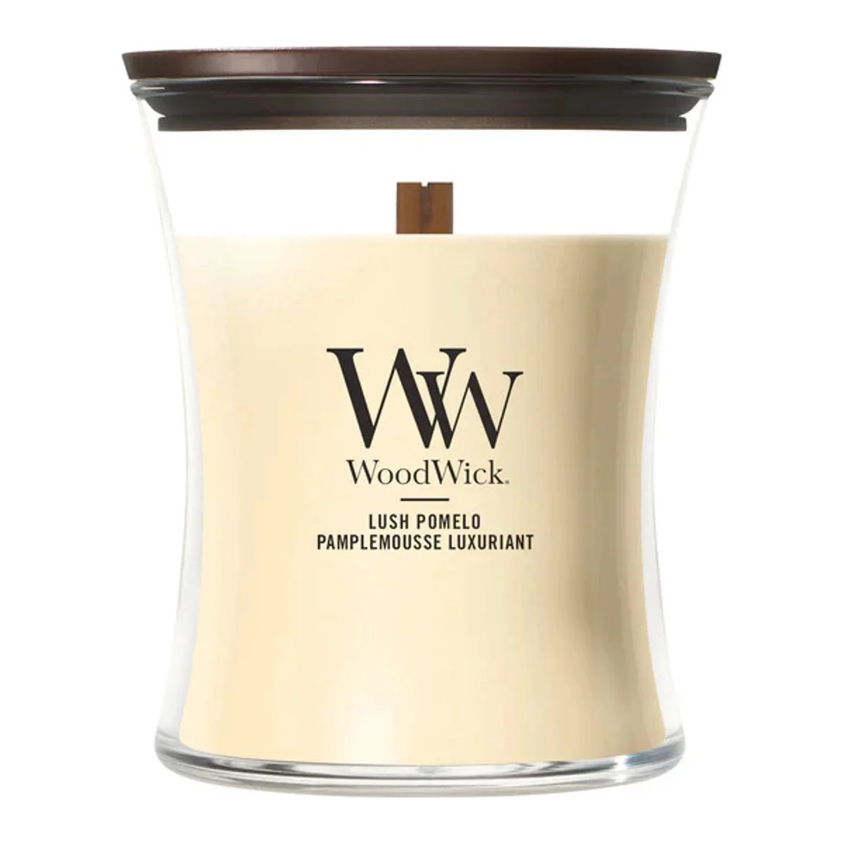 WoodWick Medium Hourglass Candle – Lush Pomelo