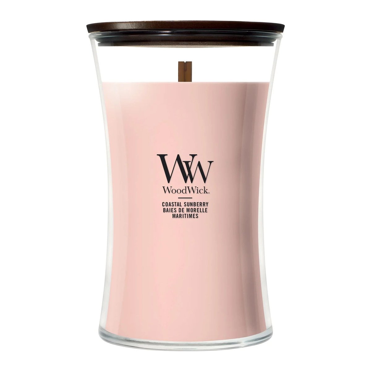 WoodWick Large Hourglass Candle – Coastal Sunberry