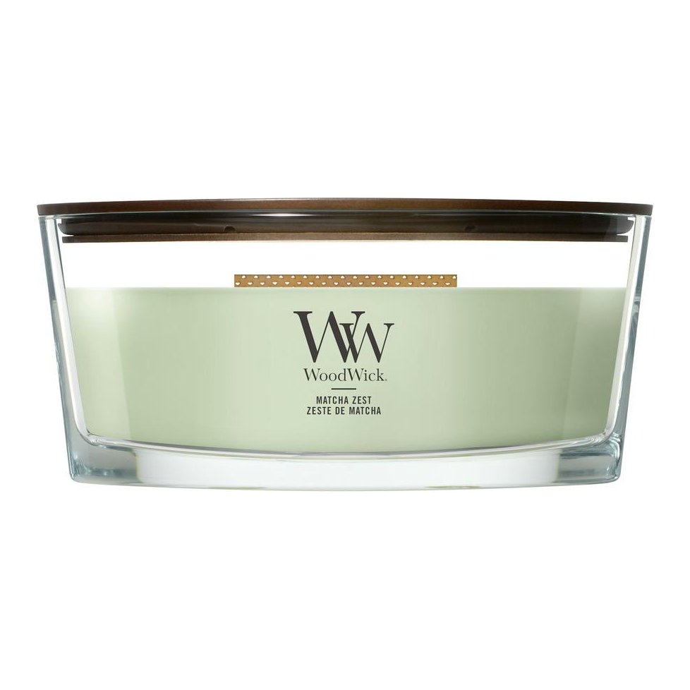 WoodWick Ellipse Candle – Matcha Zest
