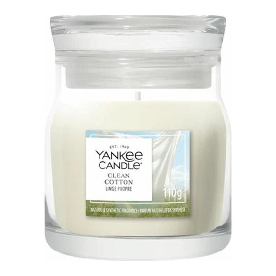 Yankee Candle Signature Small Jar Candle – Clean Cotton