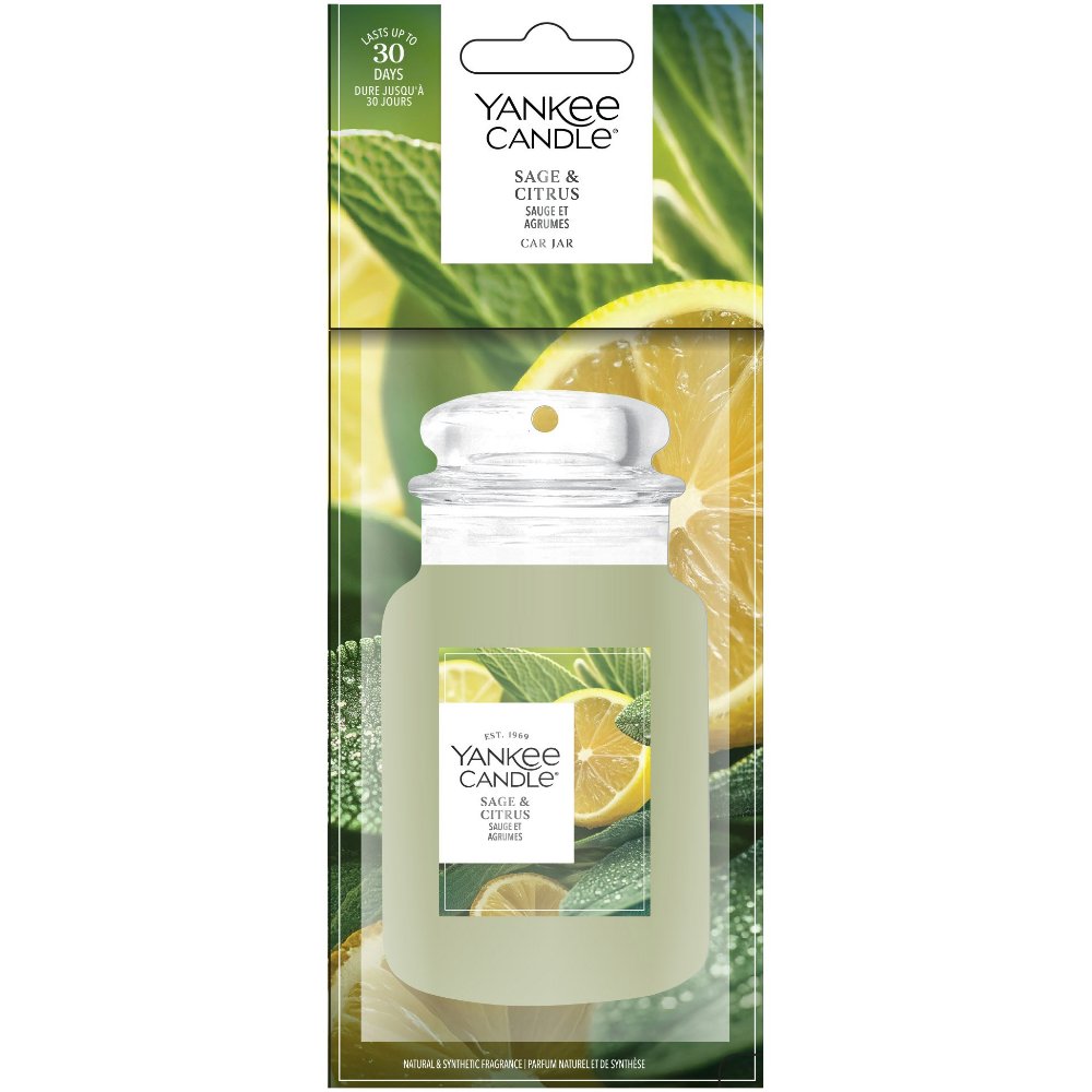 Yankee Candle Car Jar Air Freshener – Sage & Citrus