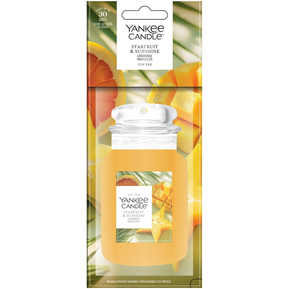 Yankee Candle Car Jar Air Freshener – Starfruit & Sunshine